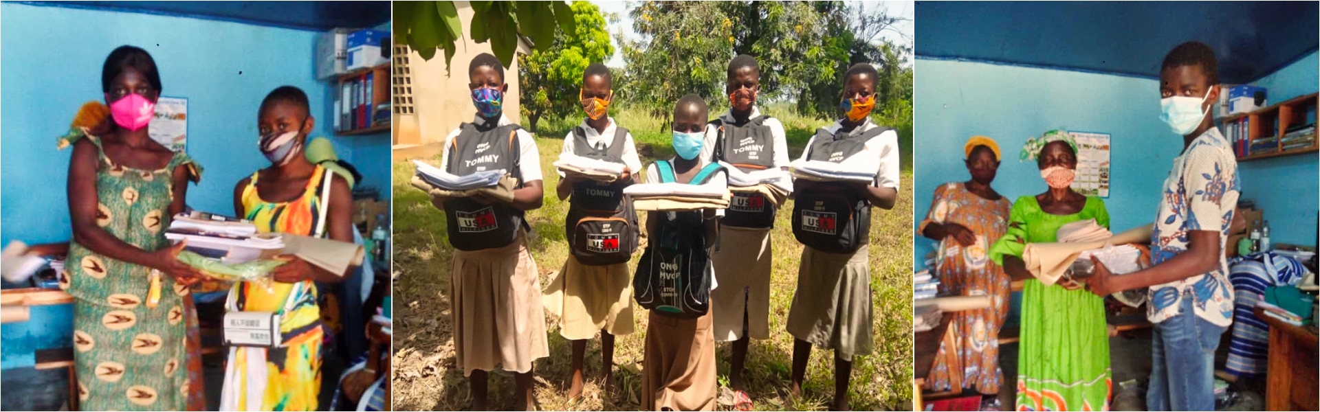 Rentrée académique 2020-2021, Distribution de Kits scolaires aux élèves parrainés